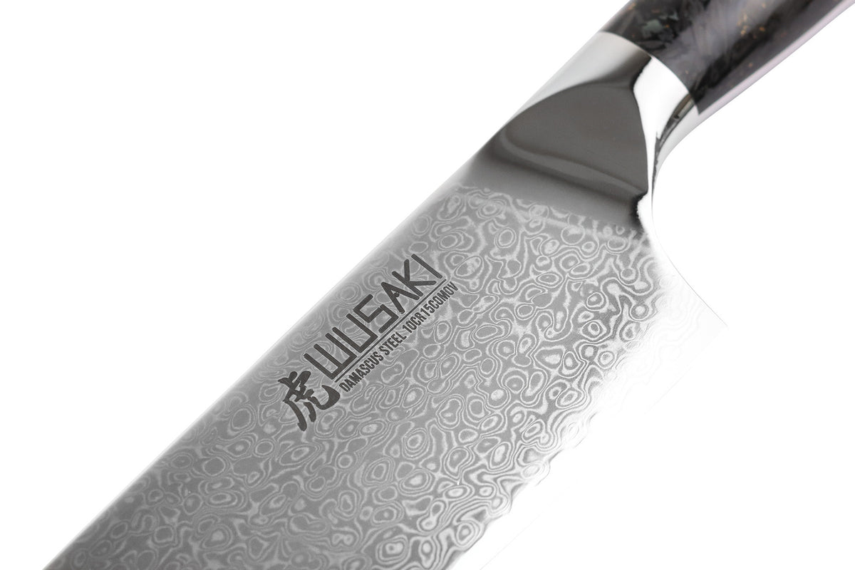Couteau de chef Sakin Damas 10Cr 20cm