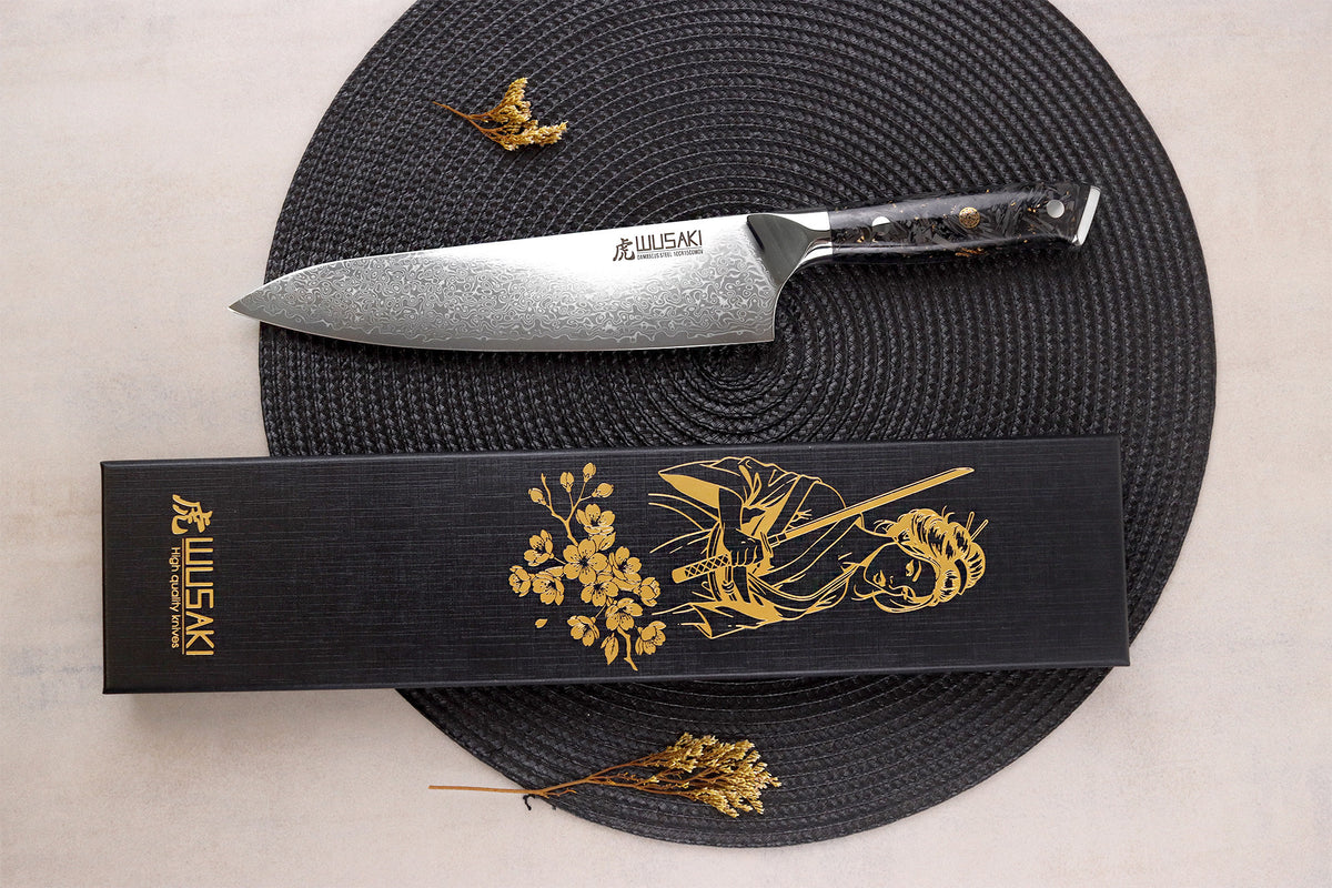 Couteau de chef Sakin Damas 10Cr 20cm
