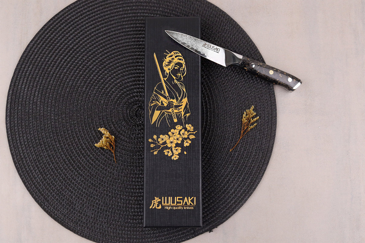 Sakin Damascus 10Cr Paring Knife 9cm