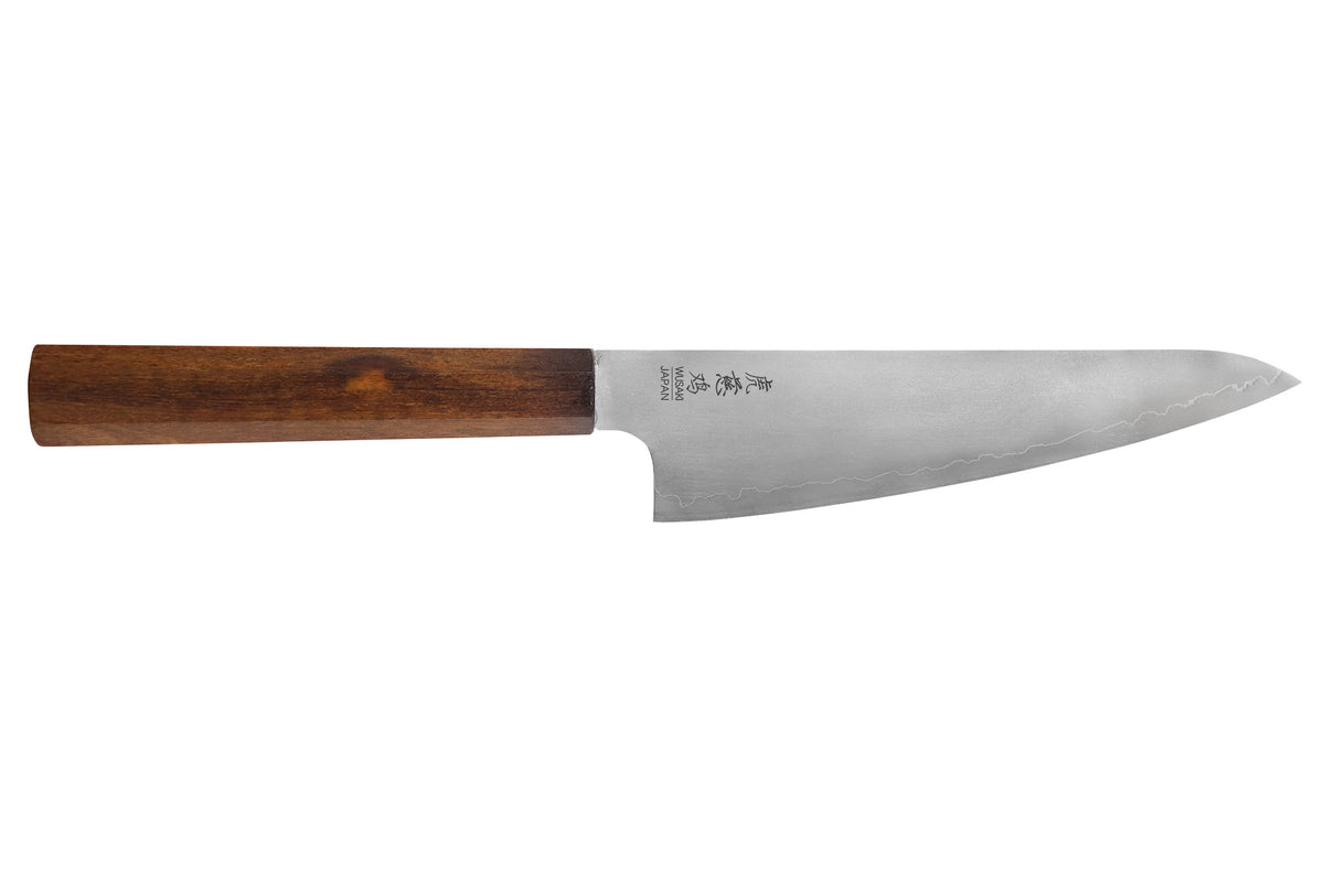 Couteau ko santoku japonais artisanal Wusaki Hikari SLD 15cm