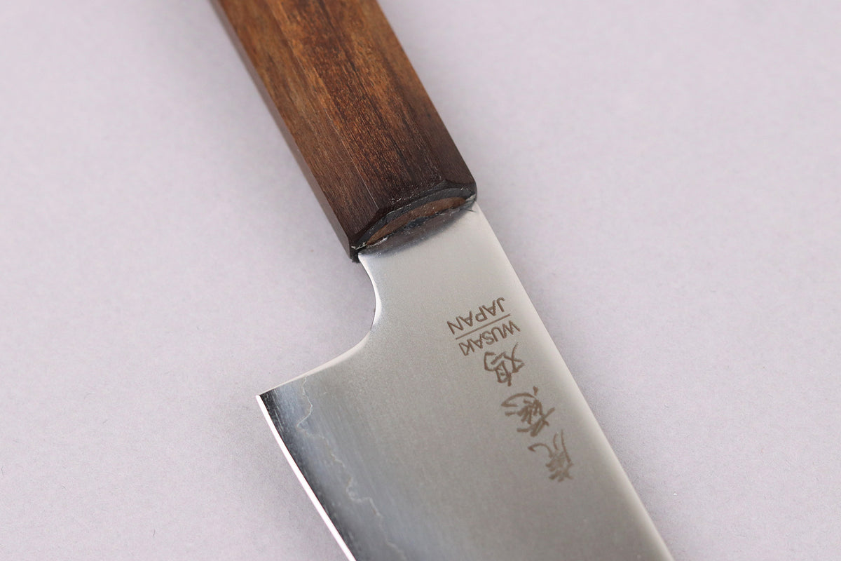 Couteau ko santoku japonais artisanal Wusaki Hikari SLD 15cm