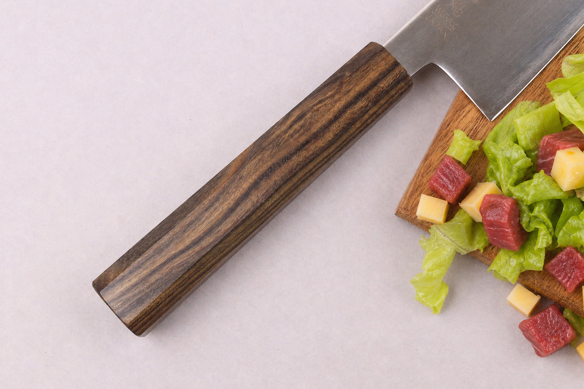 Handcrafted Japanese Santoku Knife Wusaki Hikari SLD 17cm