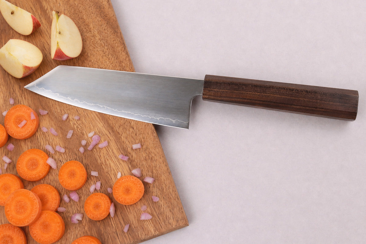 Couteau santoku kiritsuke japonais artisanal 17,5cm Wusaki Hikari SLD