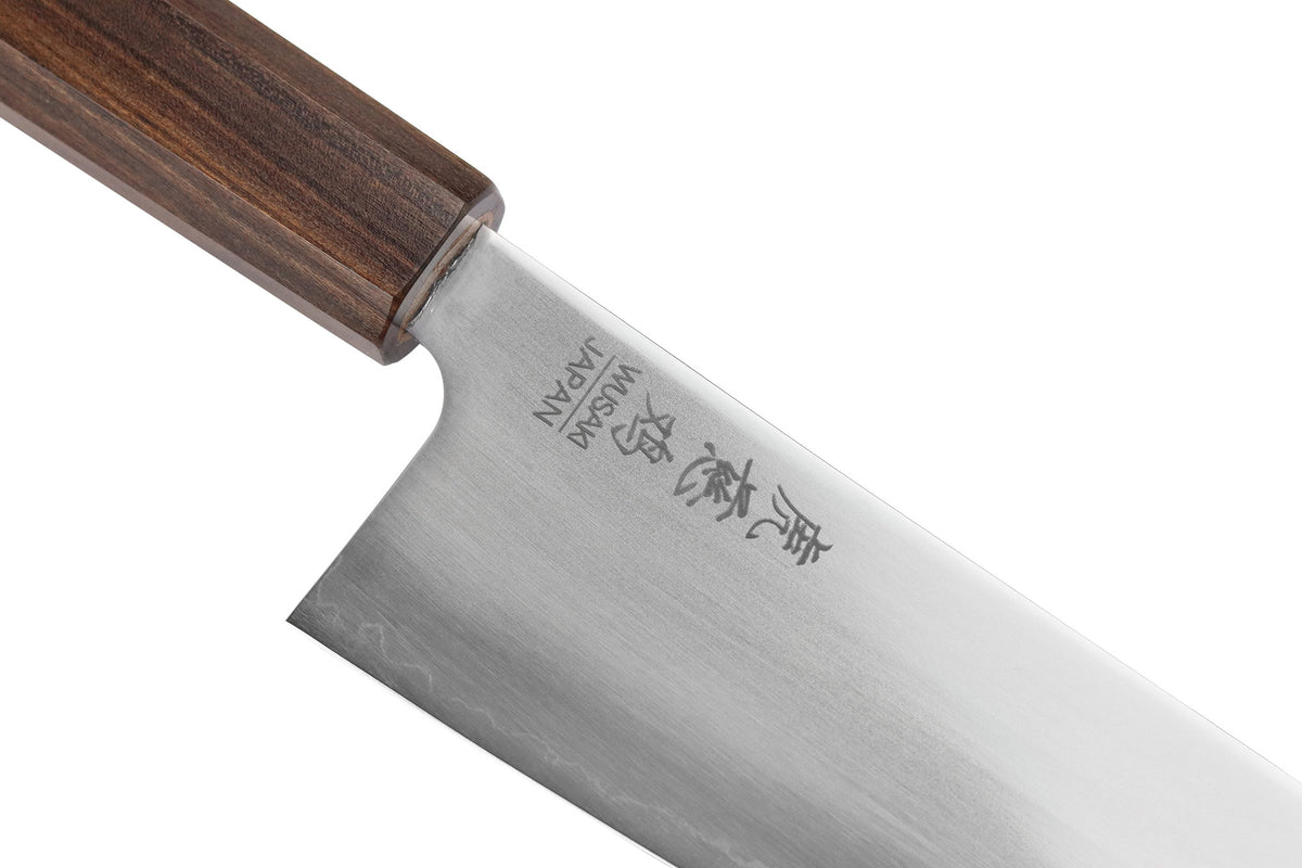 Couteau santoku kiritsuke japonais artisanal 17,5cm Wusaki Hikari SLD