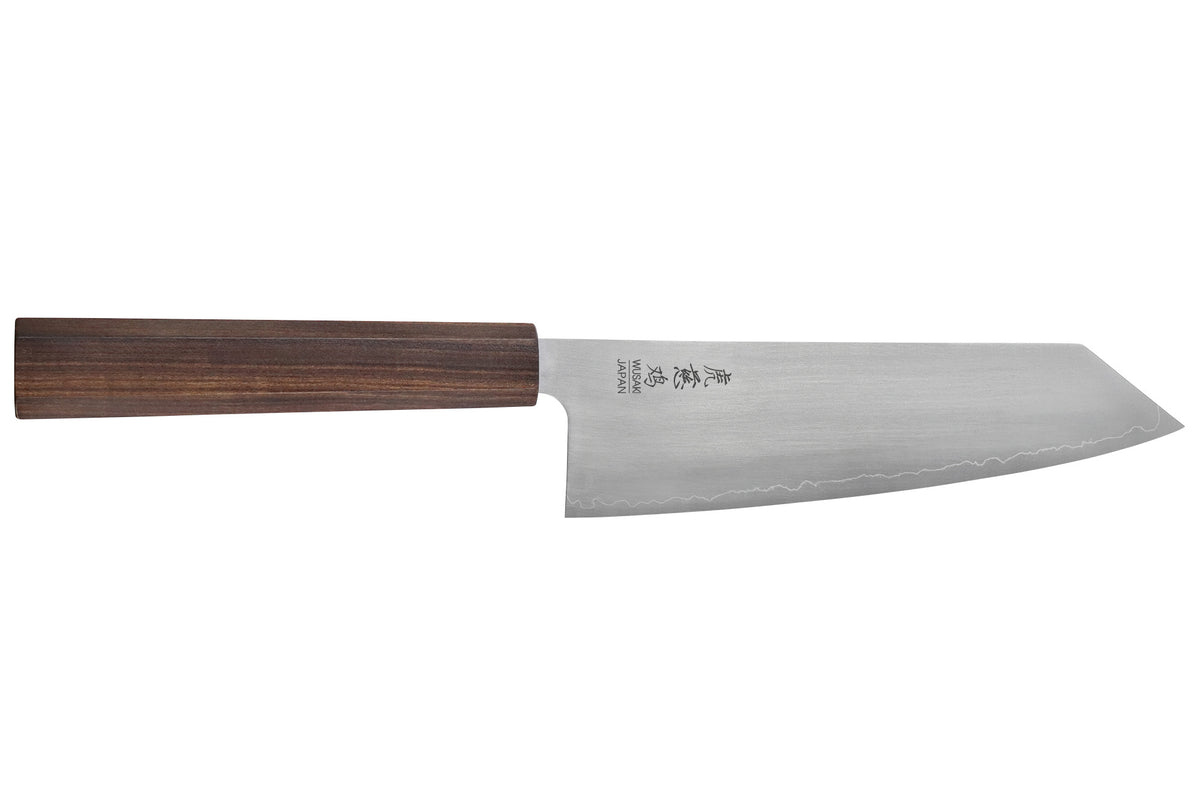 Couteau santoku kiritsuke japonais artisanal 17,5cm Wusaki Hikari SLD
