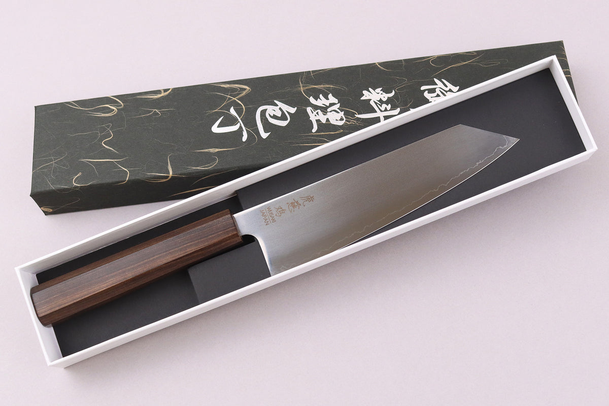 Couteau santoku kiritsuke japonais artisanal 17,5cm Wusaki Hikari SLD