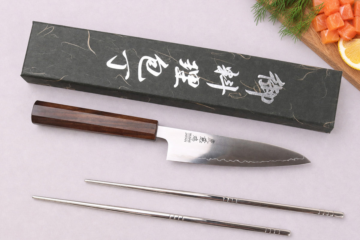 Handcrafted Japanese Utility Knife Wusaki Hikari SLD 13cm