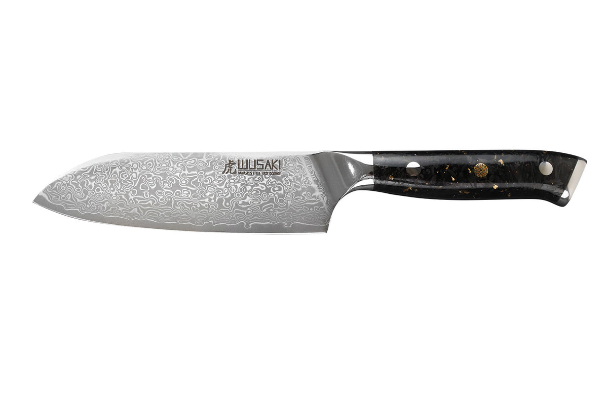 Couteau ko-santoku Sakin Damas 10Cr 13cm
