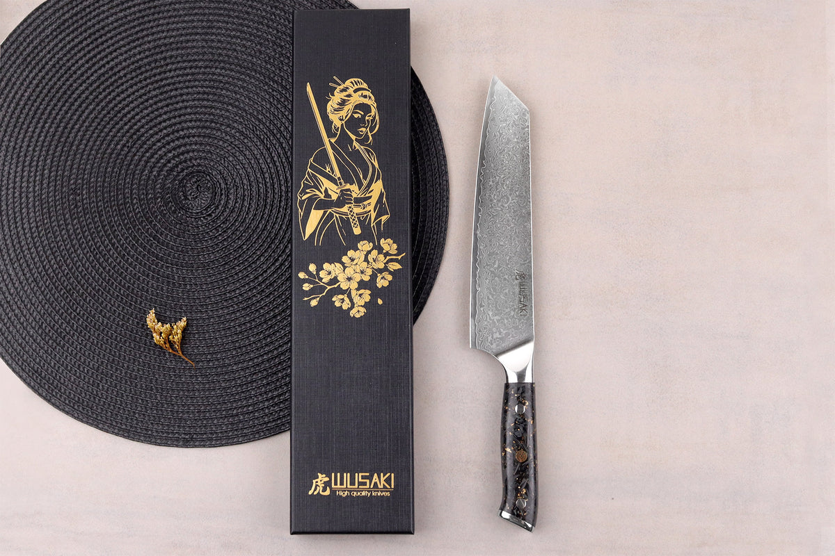 Couteau kiritsuke Sakin Damas 10Cr 20cm