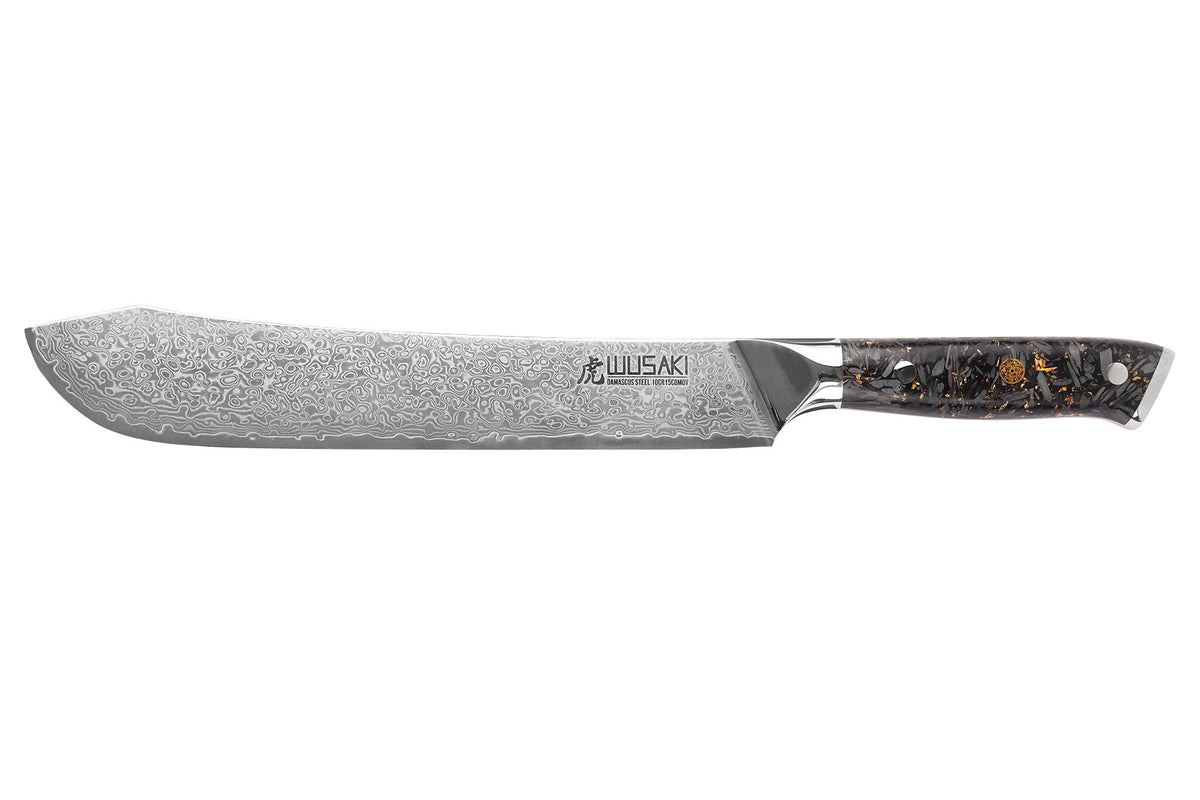 Couteau de boucher Sakin Damas 10Cr 22cm