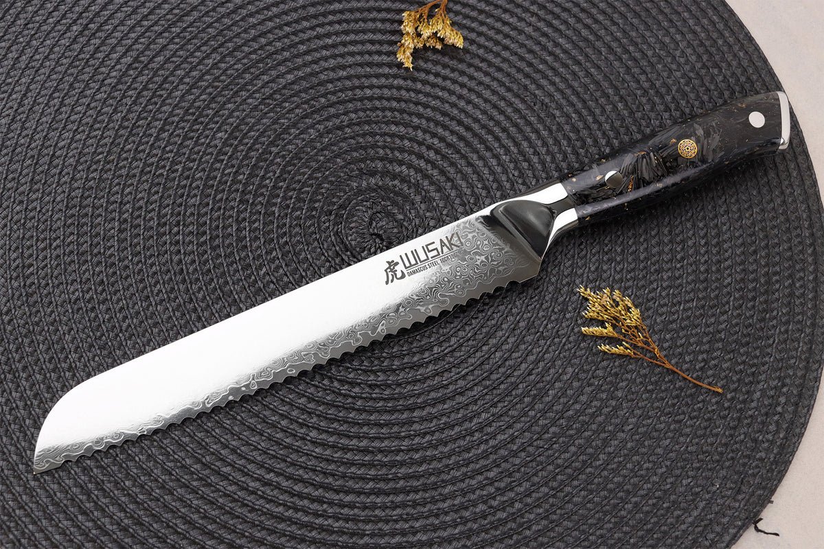 Sakin Damascus 10Cr Bread Knife 20cm