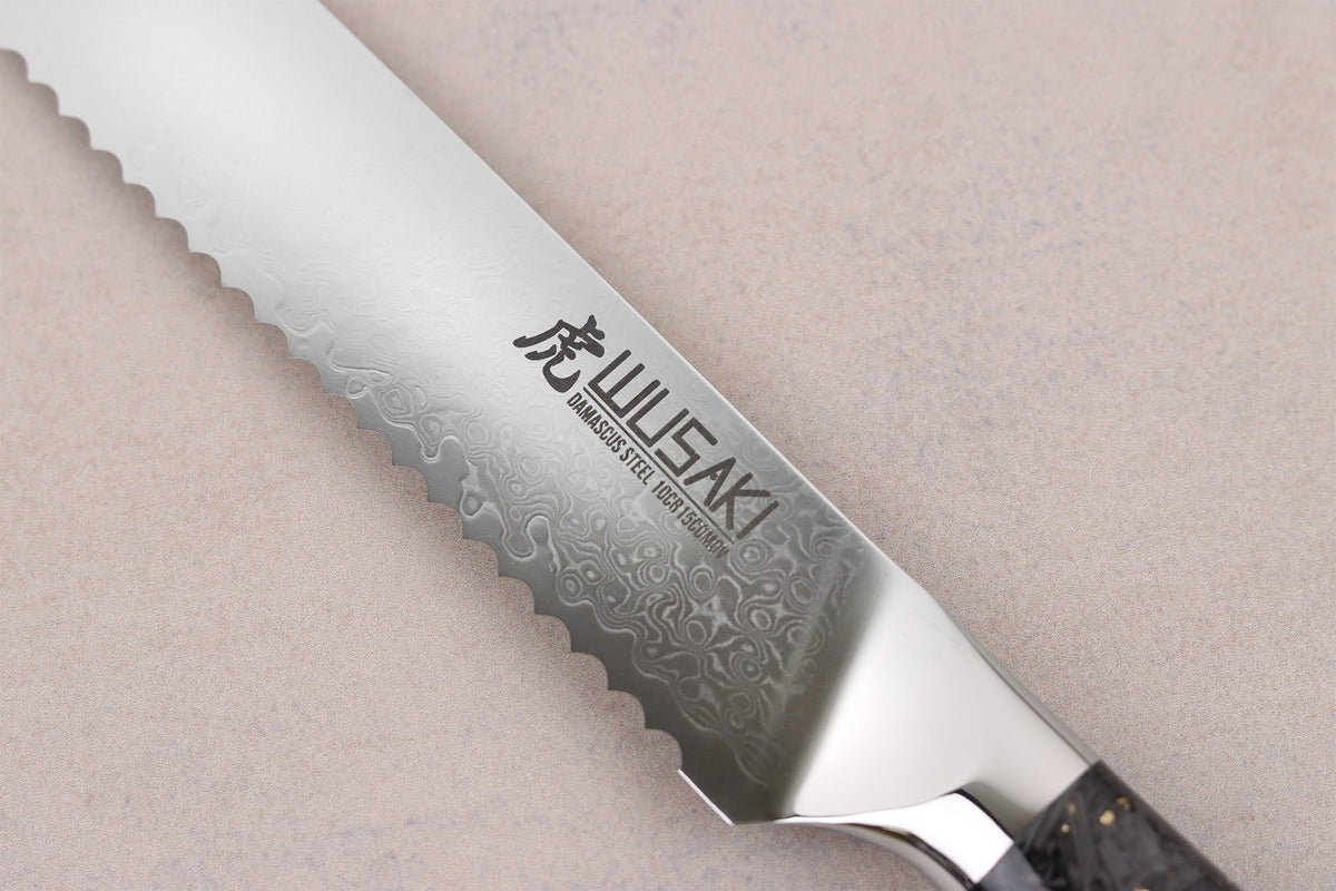Sakin Damascus 10Cr Bread Knife 20cm