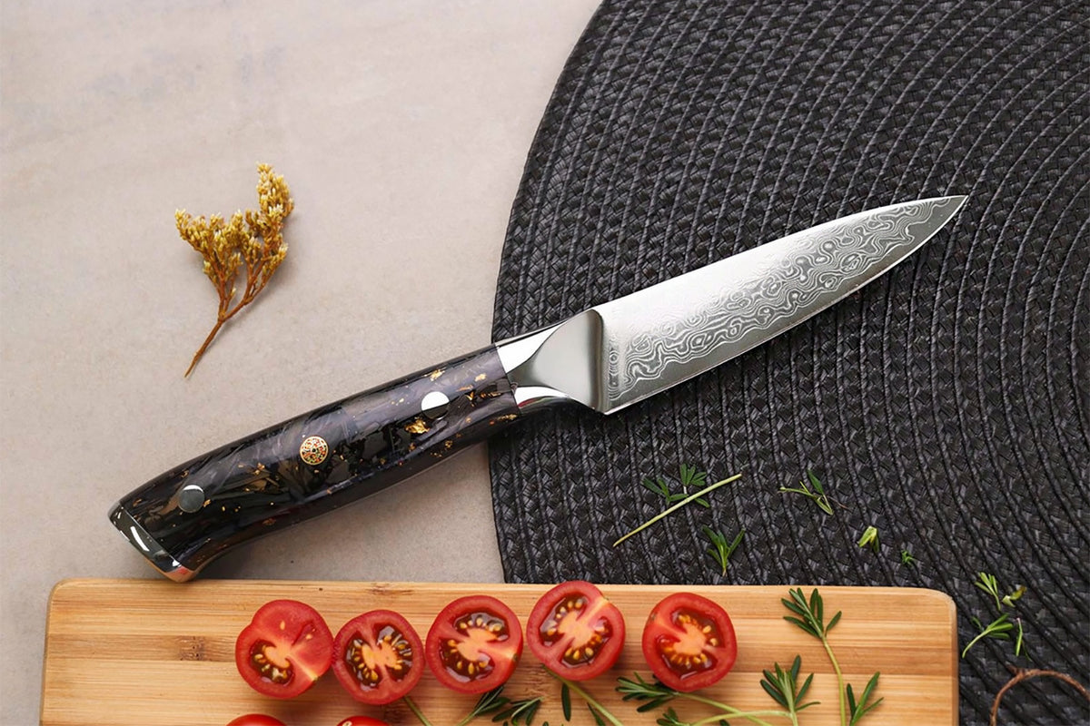 Sakin Damascus 10Cr Paring Knife 9cm