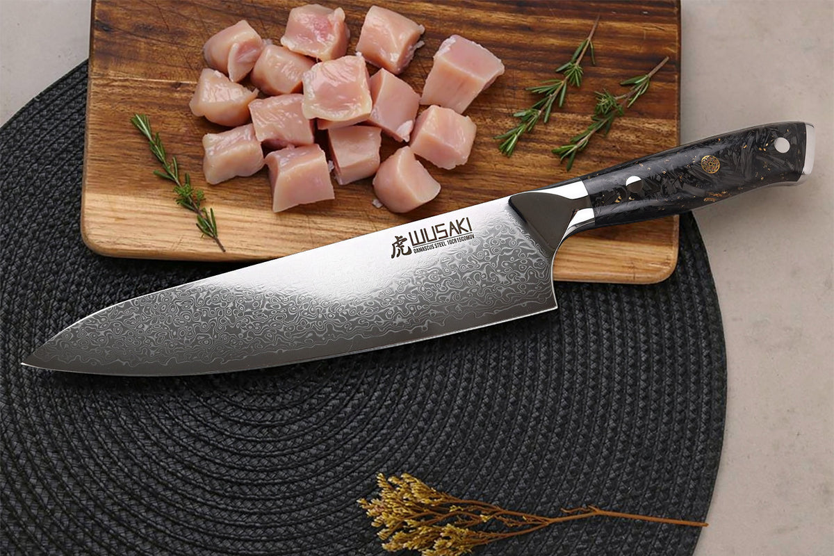 Couteau de chef Sakin Damas 10Cr 20cm