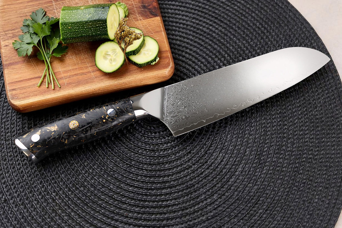 Couteau santoku Sakin Damas 10Cr 17cm