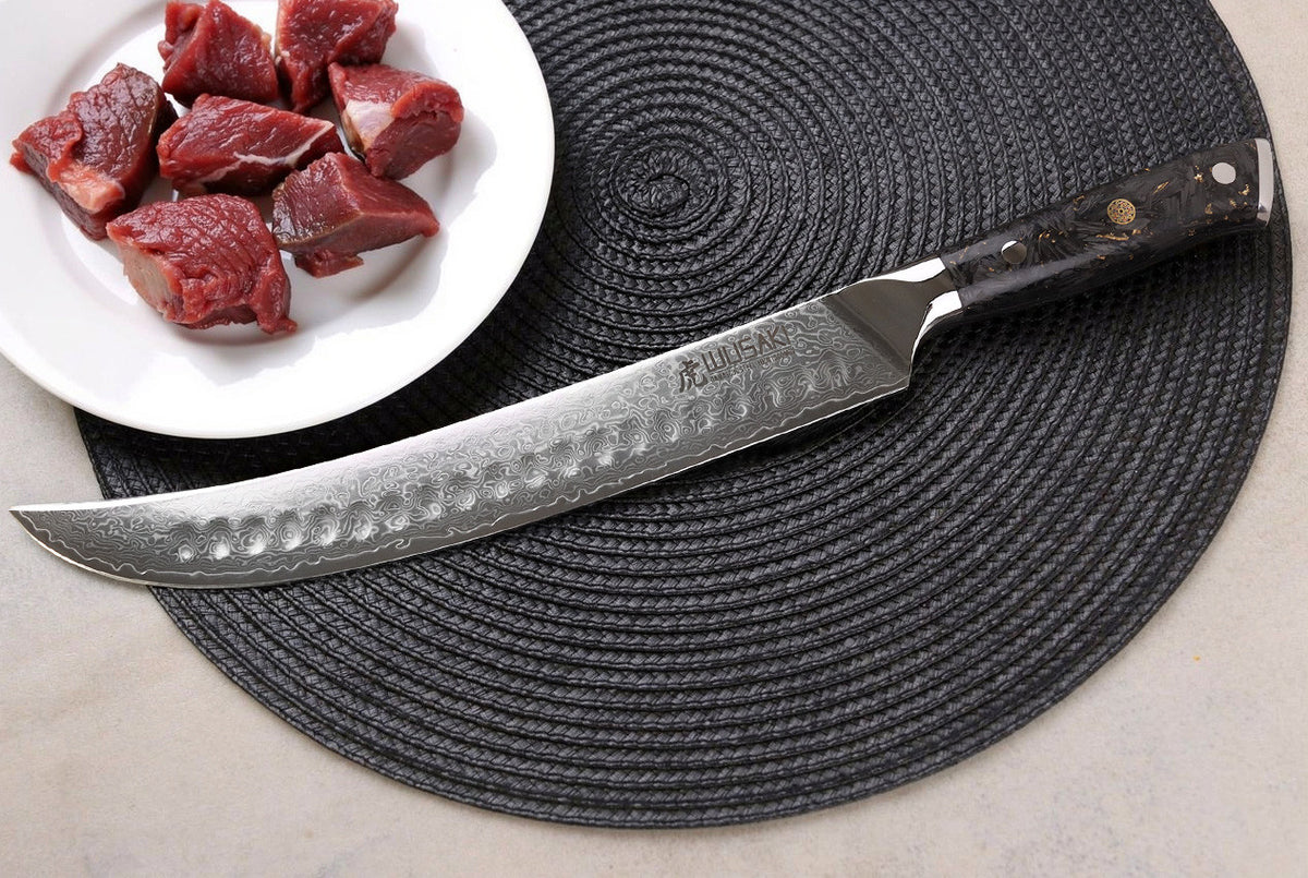 Sakin Damascus 10Cr Carving Knife 25cm