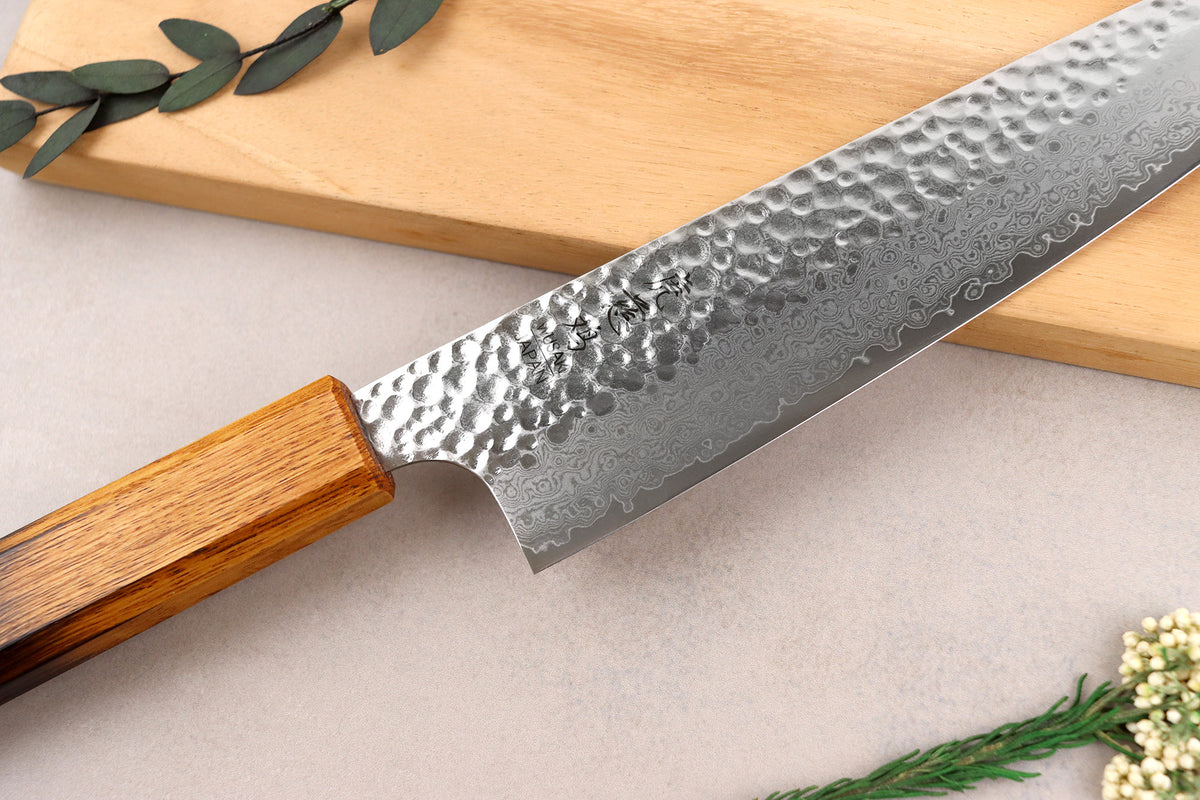 Couteau japonais artisanal Yaketa VG10 damas chef 20cm