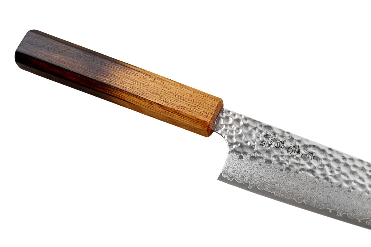 Couteau japonais artisanal Yaketa VG10 damas chef 20cm