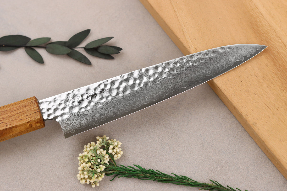 Couteau japonais artisanal Yaketa VG10 damas universel 15cm