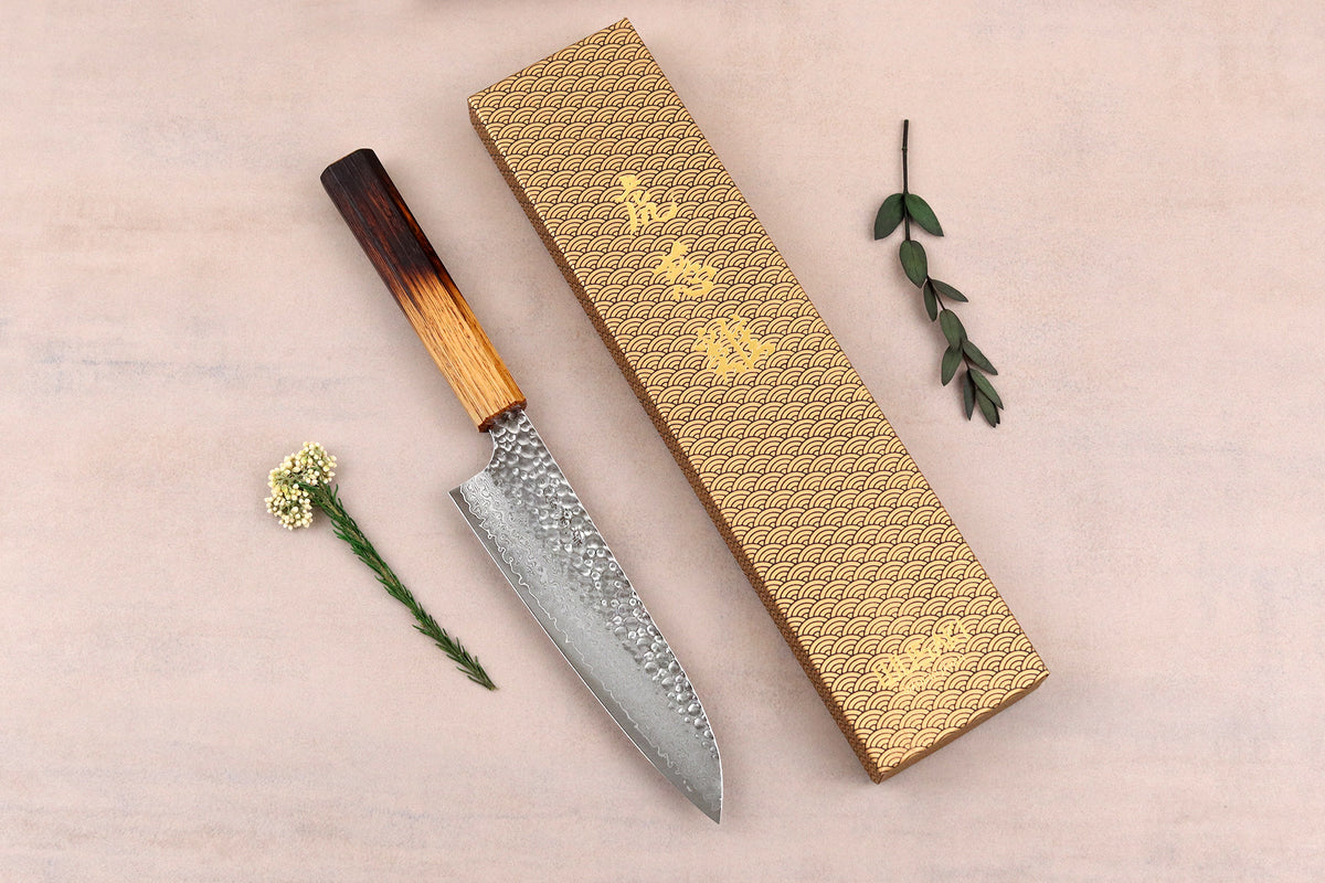 Couteau santoku japonais Yaketa VG10 17cm