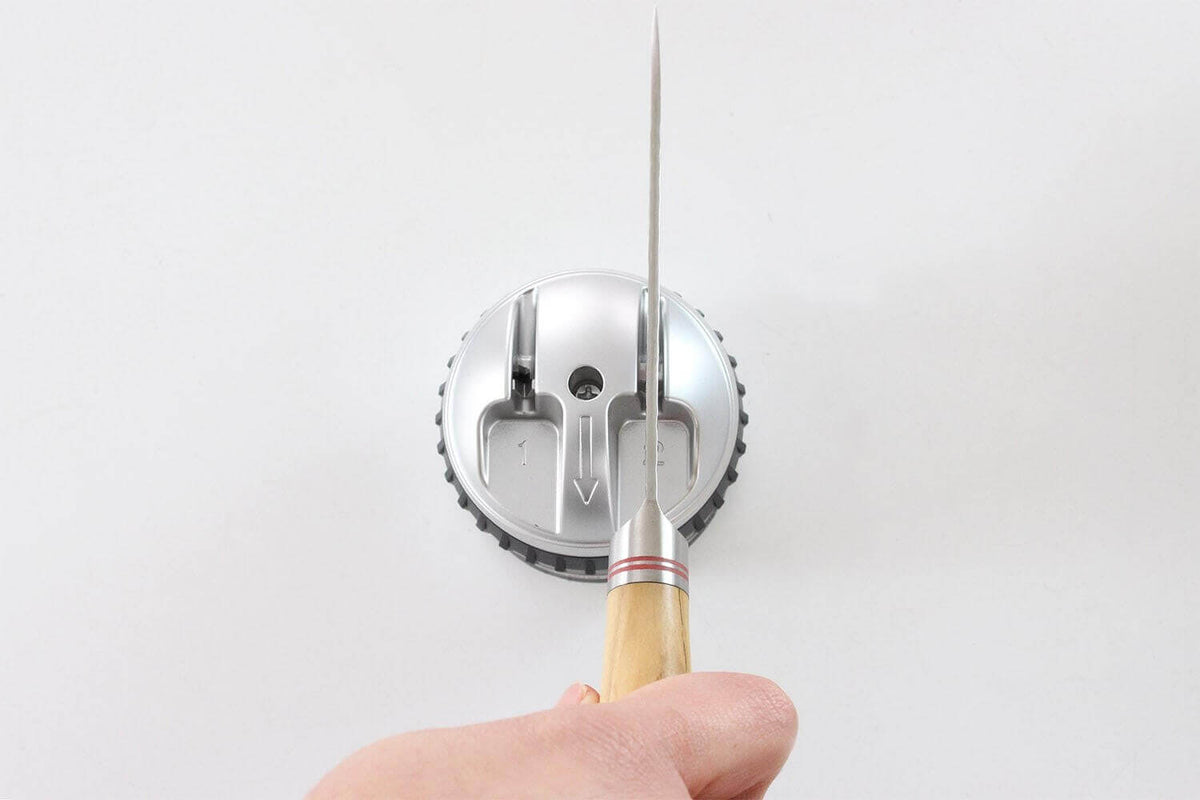 Exosharp Manual Double Sharpener for Kitchen Knives