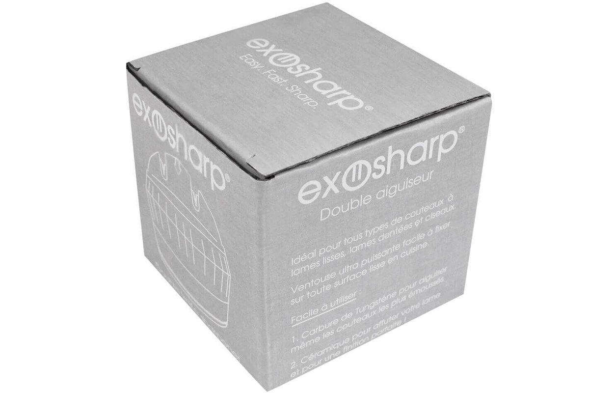 Exosharp Manual Double Sharpener for Kitchen Knives