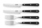 Wusaki Japan 4-Piece Cutlery Set - 2 Round-Tip Steak Knives + 2 Forks
