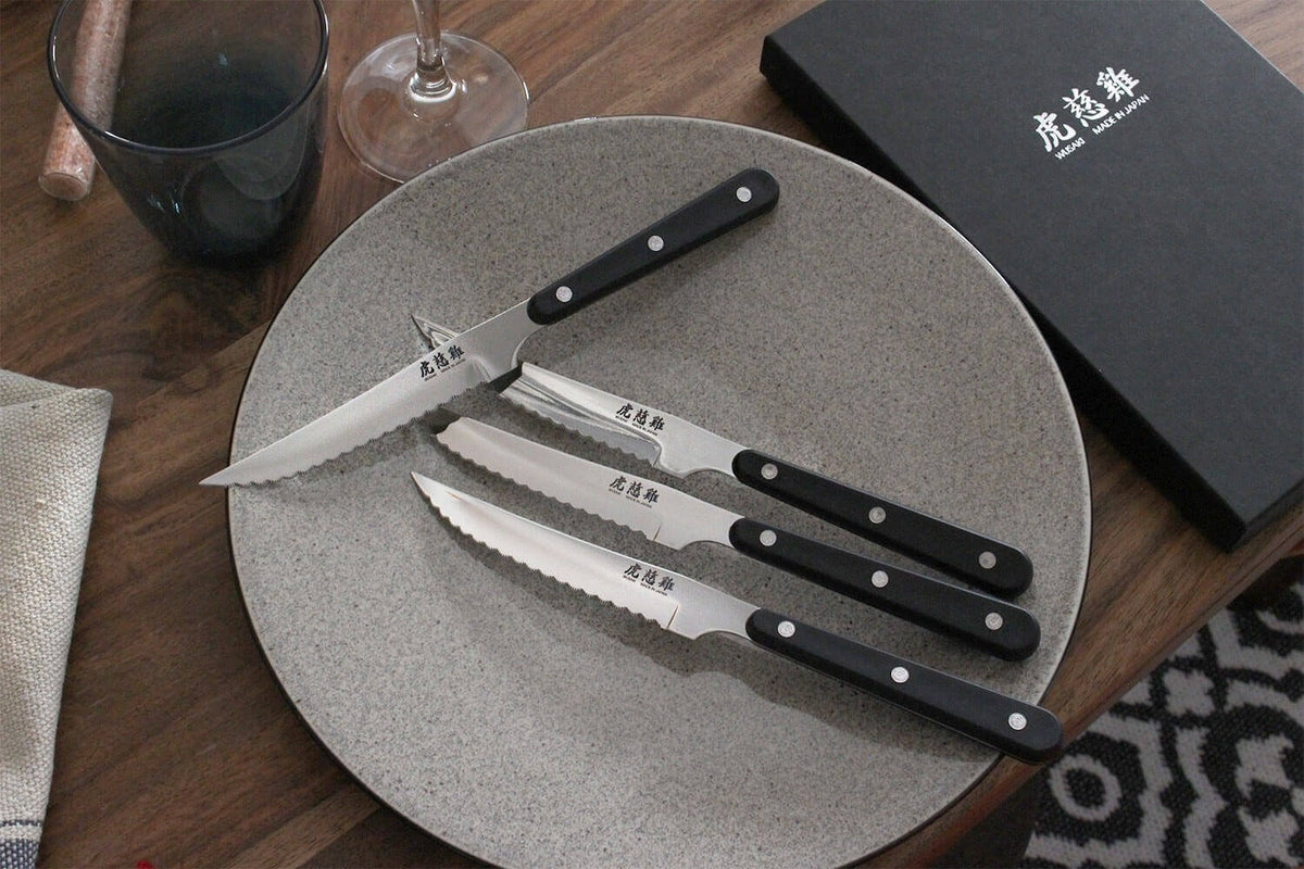 Coffret Wusaki Japan 4 couteaux à steak