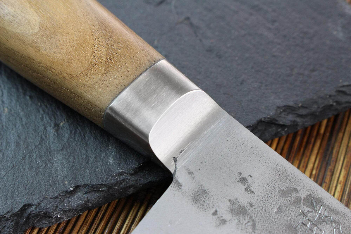 Couteau santoku japonais 17cm Nogami BS2 artisanal