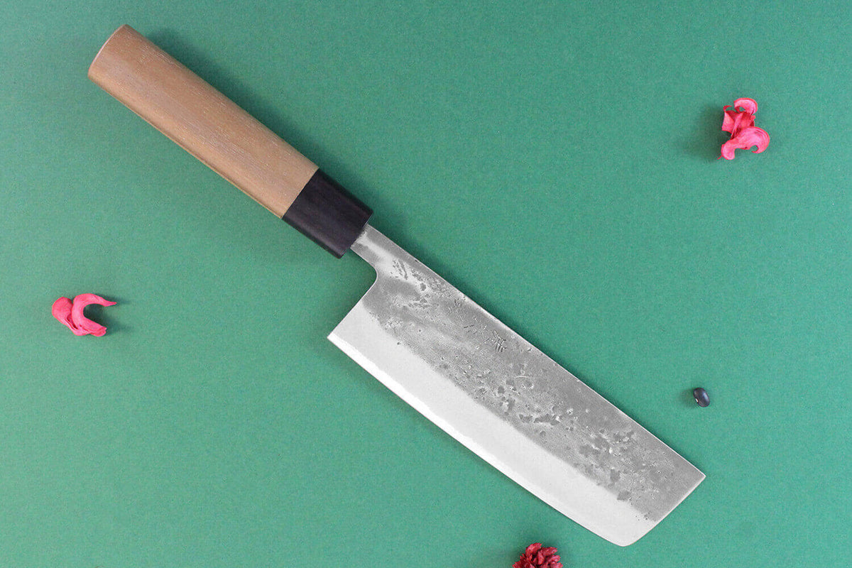 Couteau nakiri japonais 16.5cm Nakata BS2 artisanal
