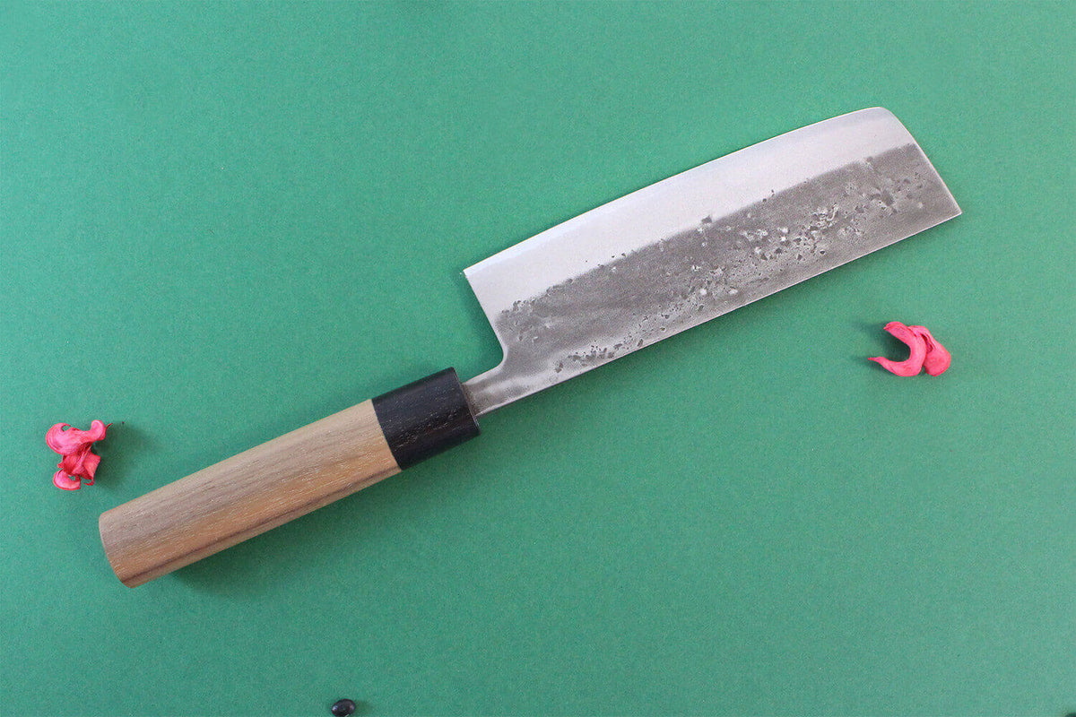 Couteau nakiri japonais 16.5cm Nakata BS2 artisanal