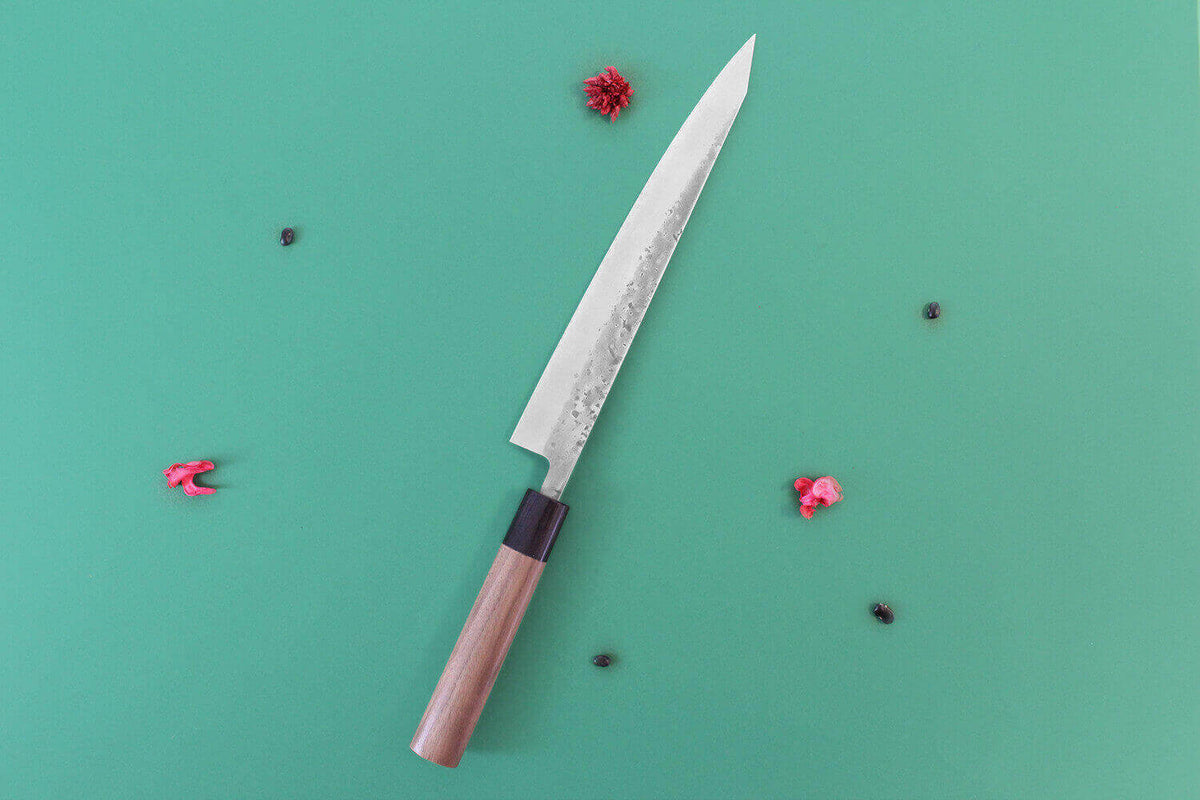 Couteau sujihiki japonais 24cm Nakata BS2 artisanal