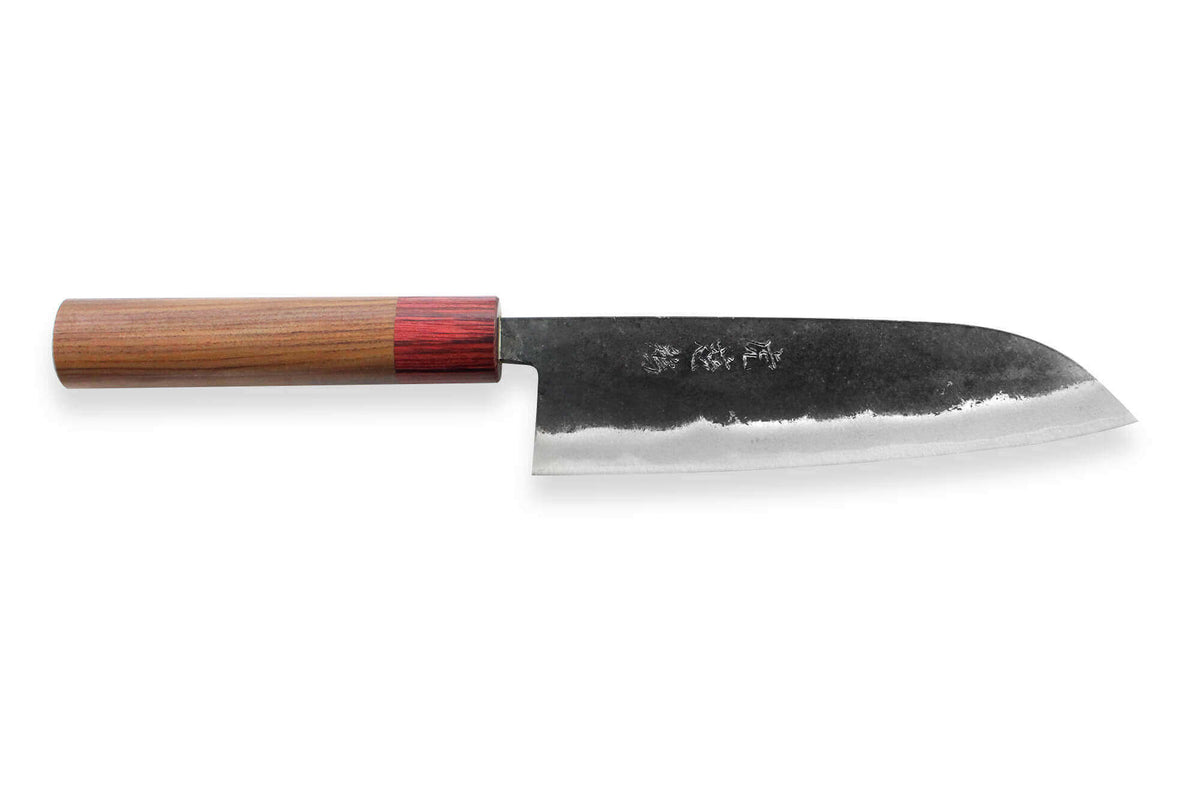Couteau santoku japonais 17cm Yuzo BS2 artisanal