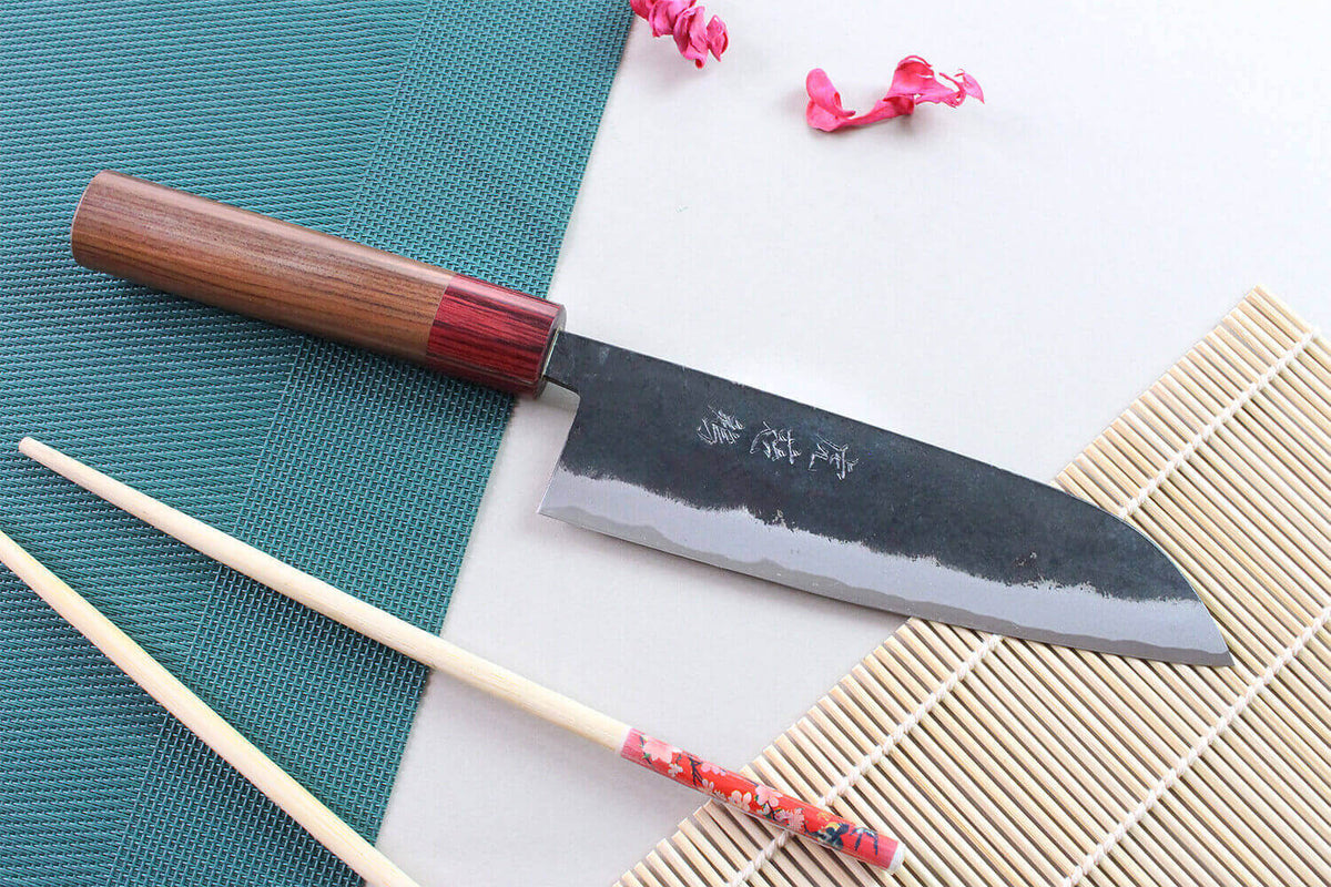 Handcrafted Japanese Santoku Knife 17cm Yuzo BS2