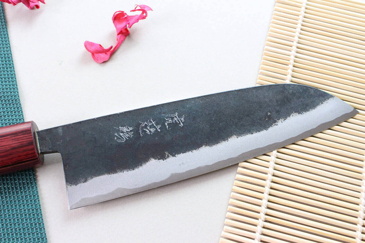 Handcrafted Japanese Santoku Knife 17cm Yuzo BS2