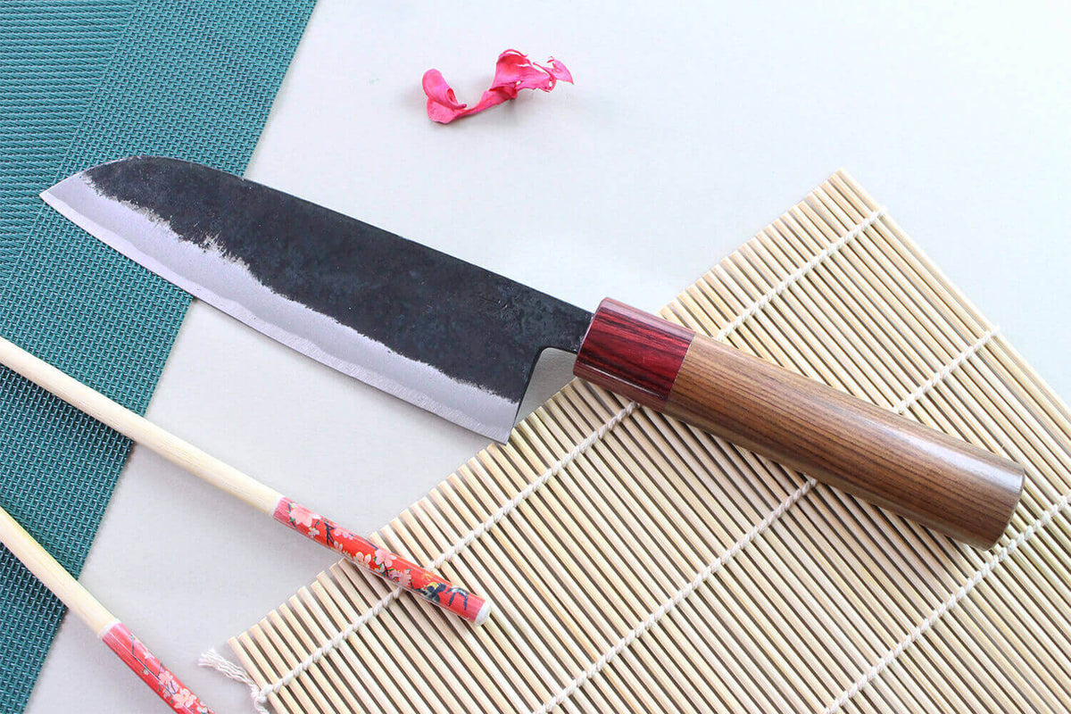 Handcrafted Japanese Santoku Knife 17cm Yuzo BS2