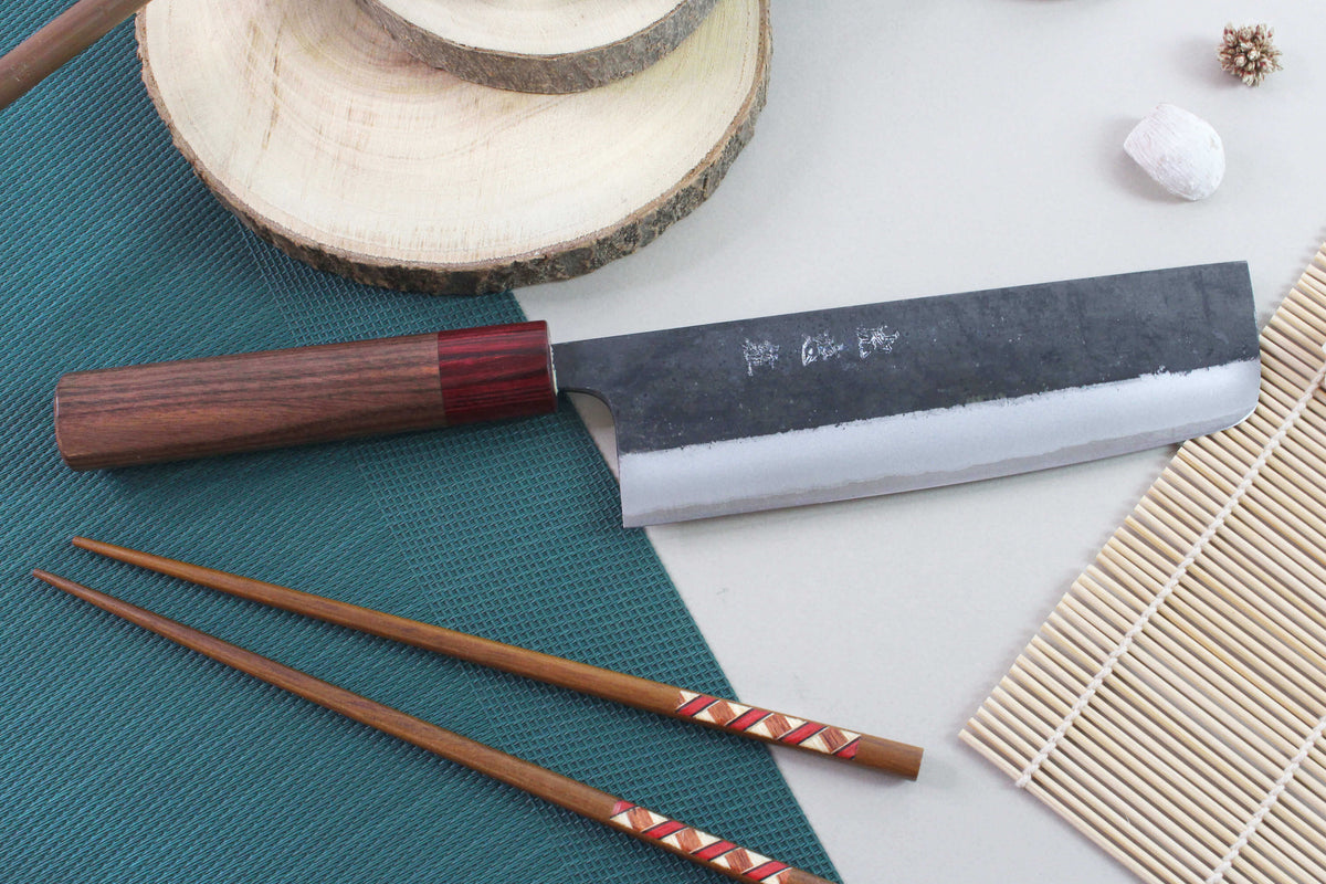 Handcrafted Japanese Nakiri Knife 17cm Yuzo BS2