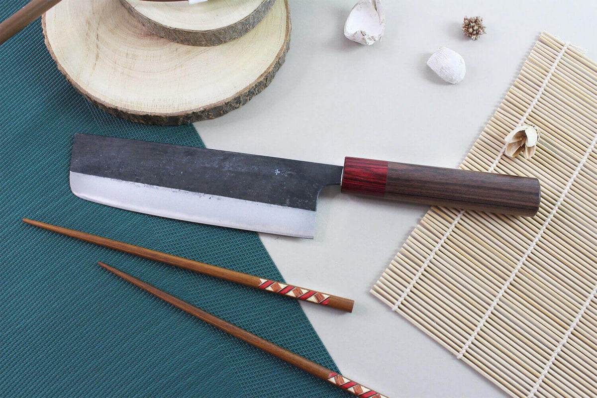 Handcrafted Japanese Nakiri Knife 17cm Yuzo BS2