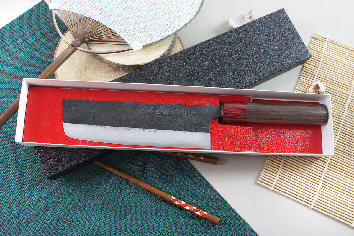 Handcrafted Japanese Nakiri Knife 17cm Yuzo BS2