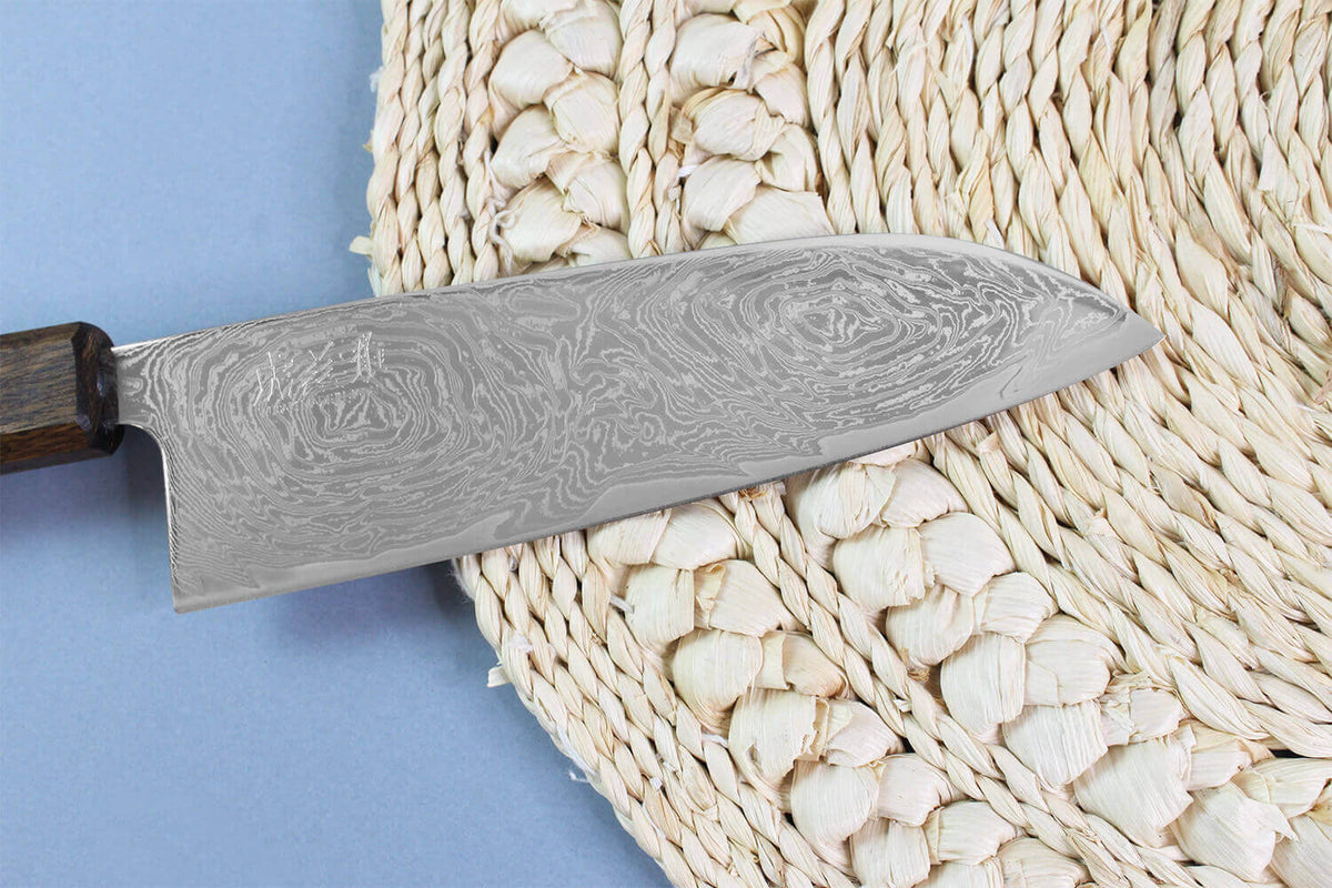 Couteau santoku japonais artisanal 16,5cm Unagi AUS10