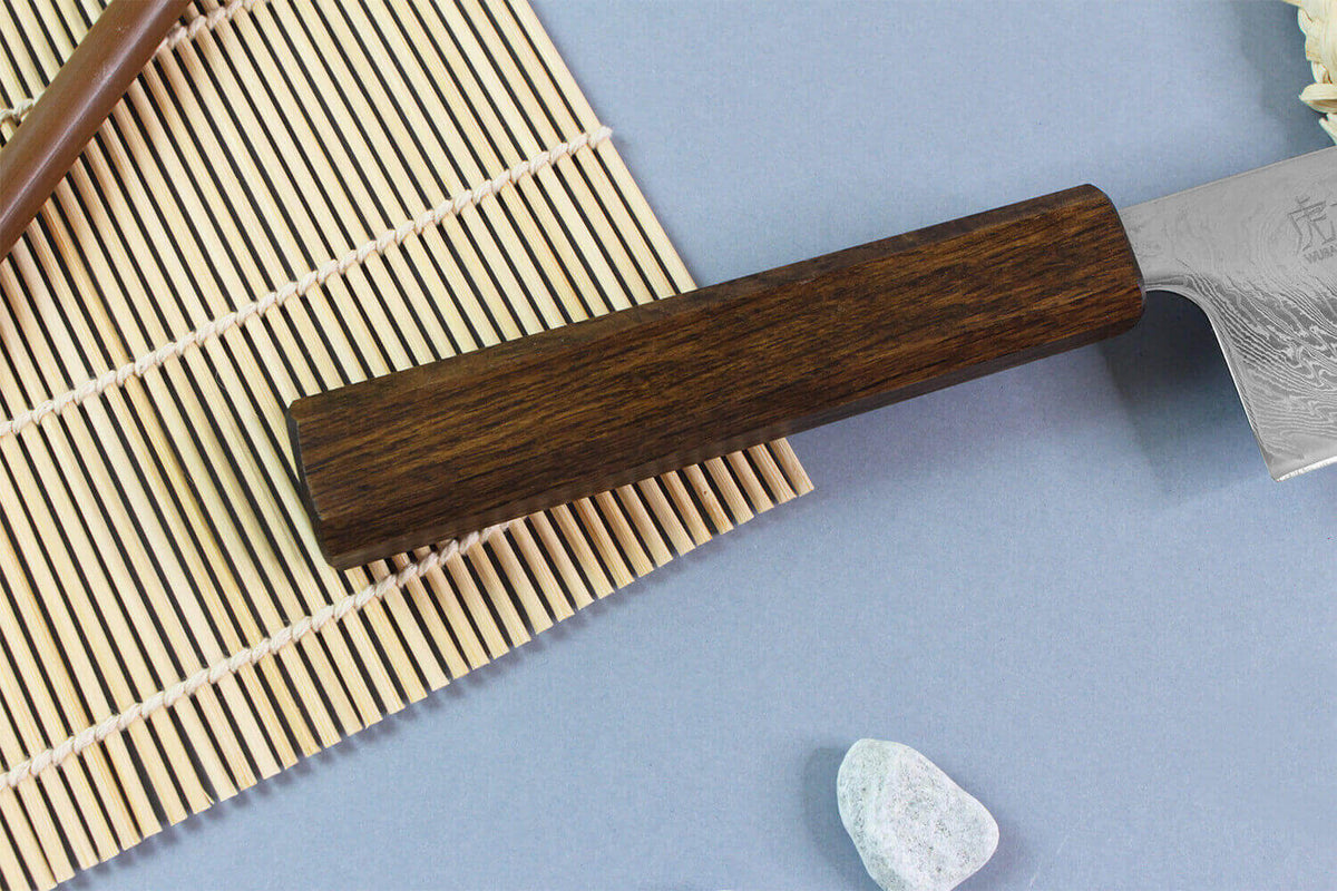 Couteau santoku japonais artisanal 16,5cm Unagi AUS10
