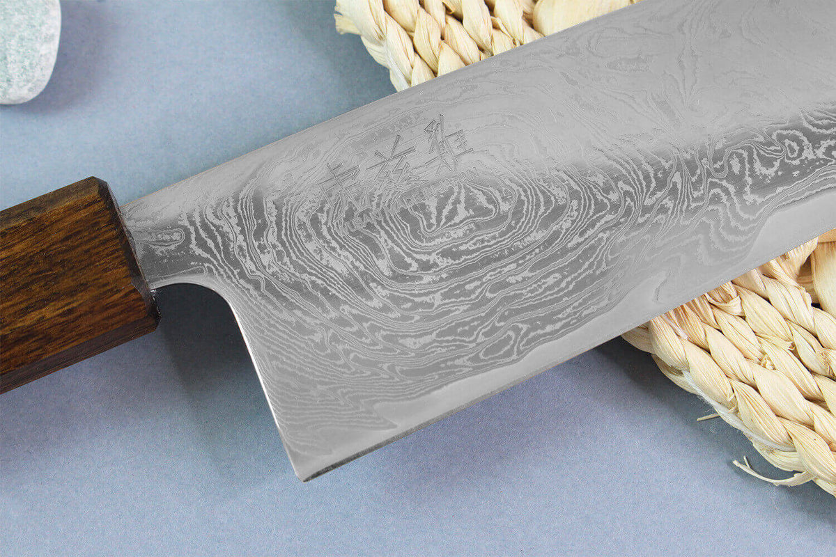 Couteau santoku japonais artisanal 16,5cm Unagi AUS10
