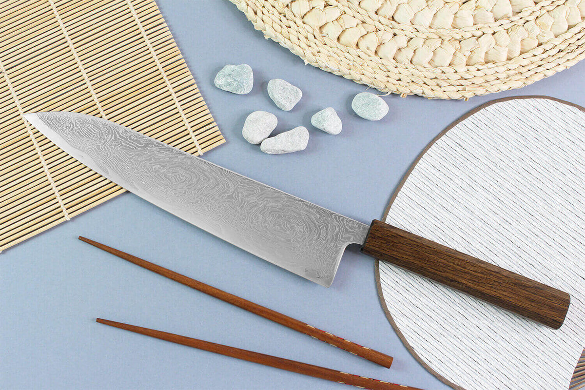 Couteau de chef japonais artisanal 24cm Unagi AUS10