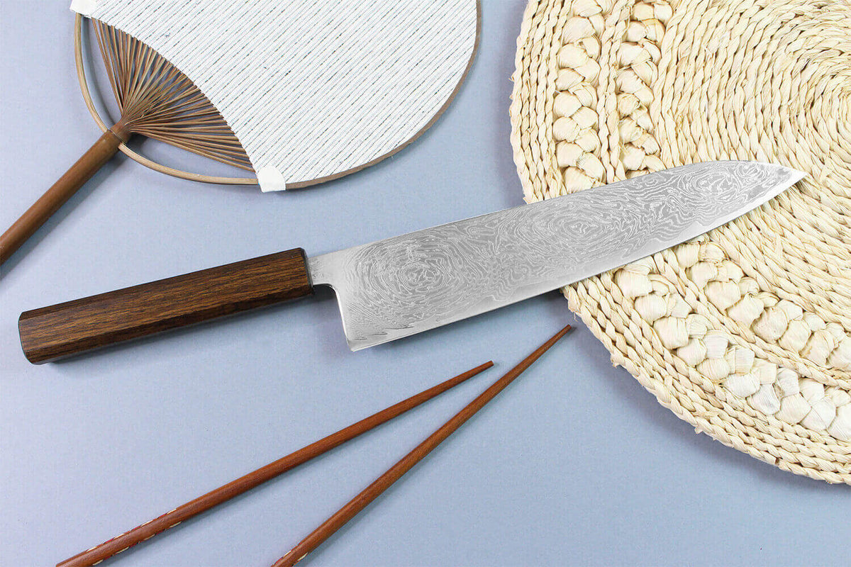 Couteau de chef japonais artisanal 24cm Unagi AUS10