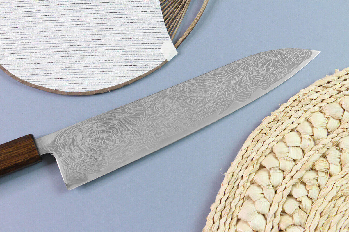 Couteau de chef japonais artisanal 24cm Unagi AUS10