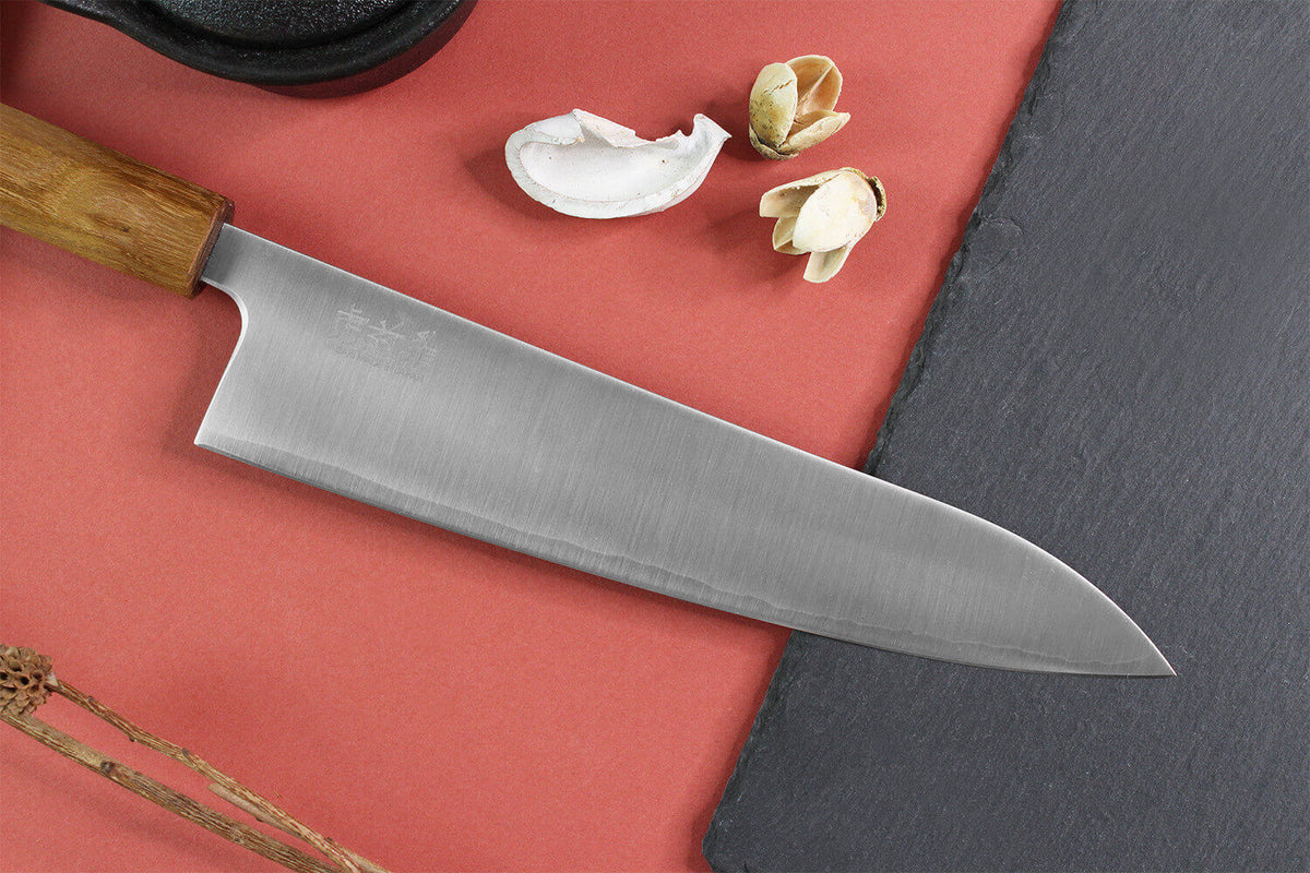 Couteau de chef japonais artisanal 21cm Migaki G3