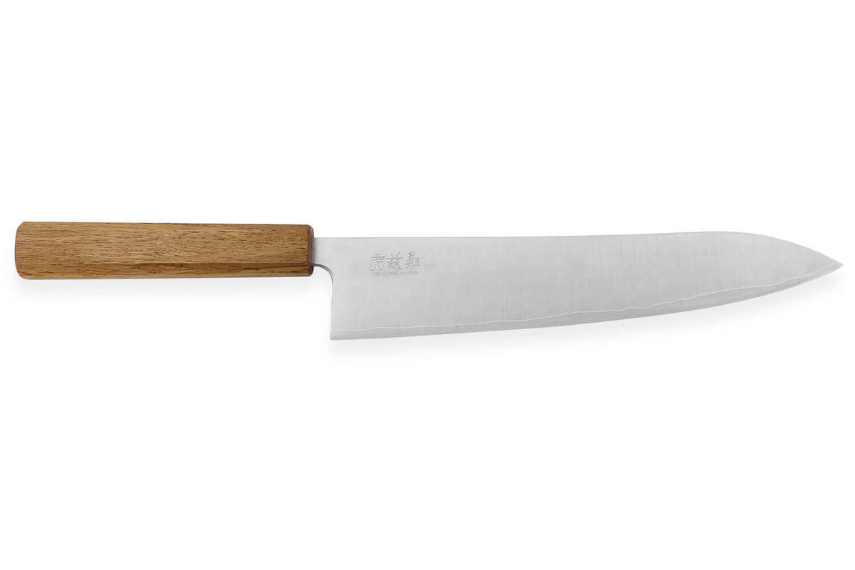 Couteau de chef japonais artisanal 24cm Migaki G3