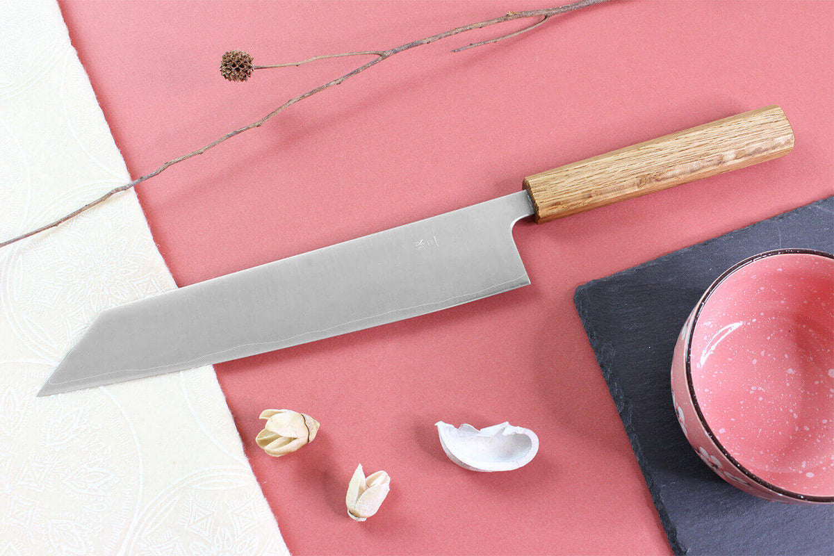 Couteau kiritsuke japonais artisanal 24cm Migaki G3
