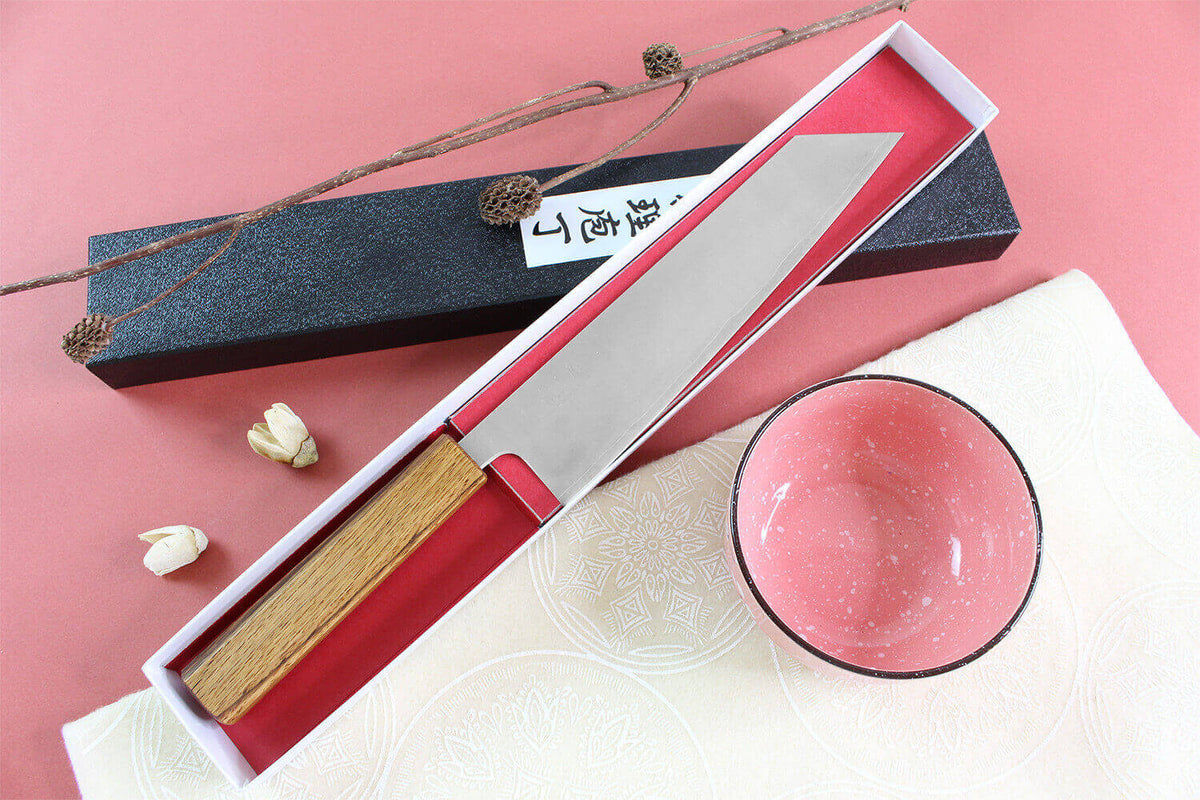 Couteau kiritsuke japonais artisanal 21cm Migaki G3