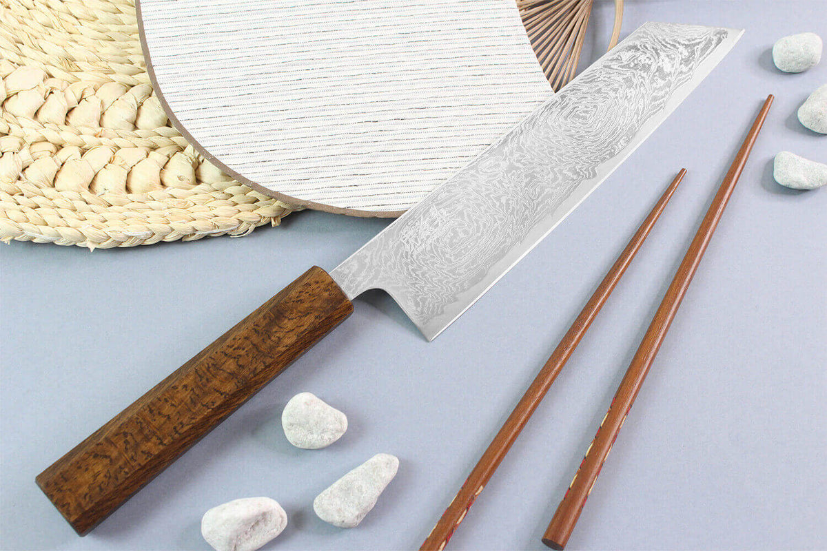 Handcrafted Japanese Kiritsuke Knife 21cm Unagi AUS10